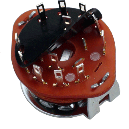 rotary switch with uncured Poly-form adhesive preform
